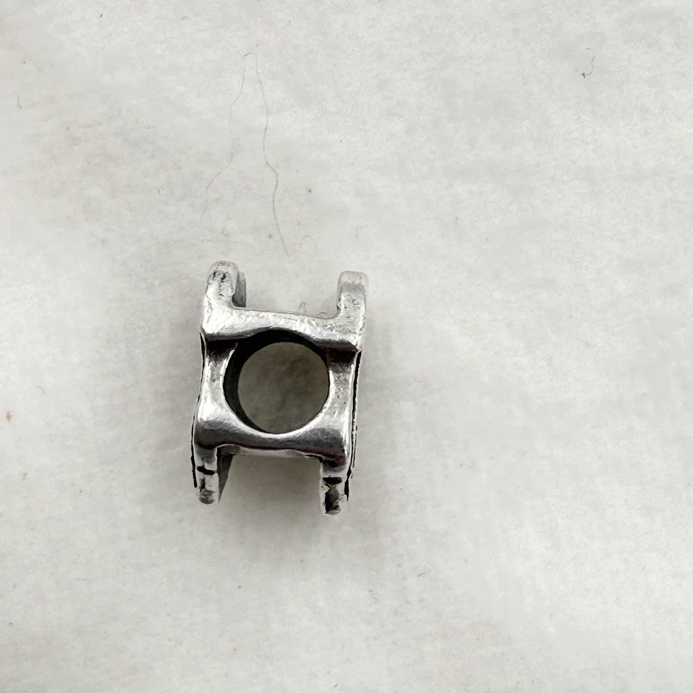 Police Department Officer Charm For Bracelet .925 Sterling Silver Made In Italy